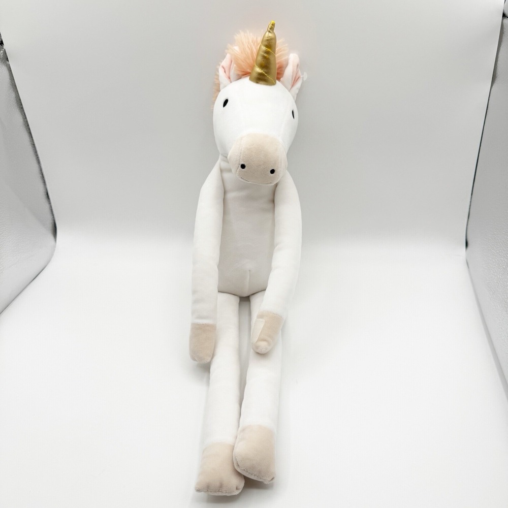 Pillowfort White Unicorn Plush w/ Gold Horn Plush 20” Stuffed Animal